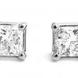 DD-3442W: 14K STUD EARRINGS WITH PRINCESS CUT DIAMONDS 0.25 CARAT