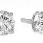 DD-3846W: 14K GOLD STUD EARRINGS WITH NATURAL DIAMONDS 0.50 CARAT