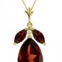 DD-2006Y: 14K. SOLID GOLD LEVERBACK EARRINGS WITH GARNETS