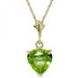 DD-1035Y: 14K. SOLID GOLD RING WITH NATURAL DIAMONDS & PERIDOT