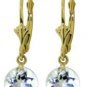 DD-1735Y: 14K. SOLID GOLD NECKLACE WITH NATURAL 7.0 mm AQUAMARINE