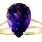 DD-R-1999Y:14K. SOLID GOLD RING WITH NATURAL  AMETHYST