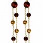 14K SOLID GOLD EARRINGS W/ NATURAL GARNET & CITRINE