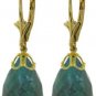 DD-3281W: 14K. GOLD LEVERBACK EARRINGS WITH BRIOLETTE EMERALDS
