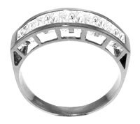 DD-R-3534W: 14K. SOLID GOLD RING WITH  NATURAL  WHITE TOPAZ