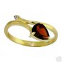 DD-R-1226Y: 14K. GOLD RING WITH NATURAL DIAMOND & GARNET