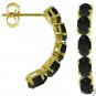 DD-3199Y: 14K. SOLID GOLD EARRINGS WITH NATURAL  SAPPHIRES
