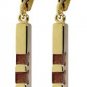 DD-2098Y: 14K. GOLD LEVER BACK EARRINGS WITH NATURAL GARNETS