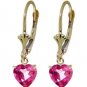 DD--2559W: 14K. WHITE GOLD RING WITH NATURAL DIAMONDS & PINK TOPAZ