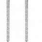 DD-3275W:14K.GOLD DANGLING EARRING WITH NATURAL DIAMOND & PEARLS
