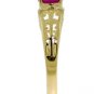 DD-2330Y: 14K. SOLID GOLD FILIGREE RING WITH  NATURAL OVAL RUBY