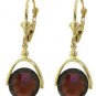 DD-2616Y: 14K. SOLID GOLD NECKLACE WITH CHECKERBOARD CUT GARNET