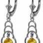 DD-4144Y: 14K. SOLID GOLD EARRINGS WITH NATURAL CITRINES