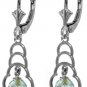 DD-4141W: 14K. SOLID GOLD EARRINGS WITH NATURAL BLUE TOPAZ