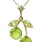 DD-3993: 14K. SOLID GOLD STUD EARRING WITH NATURAL PERIDOT S