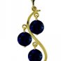 DD-2092Y: NATURAL SAPPHIRE CHANDELIER NECKLACE IN 14K YELLOW GOLD