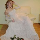 Wonderful knitted wedding dress