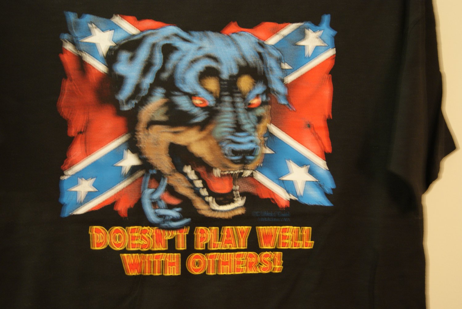 Battle flag tee,...doesn't play well with others