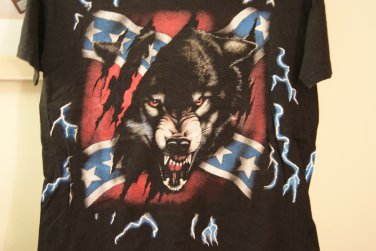 Battle flag with wolf