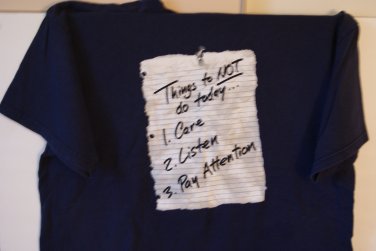 Things to not do today tee