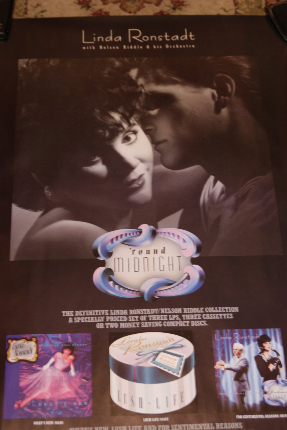 Linda Ronstadt ' round midnight poster