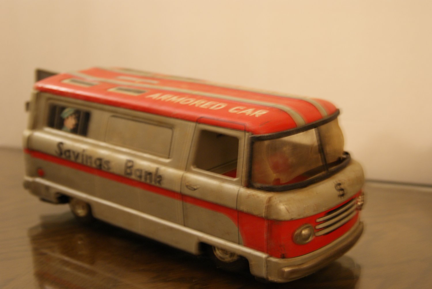 Armored car bank metal truck