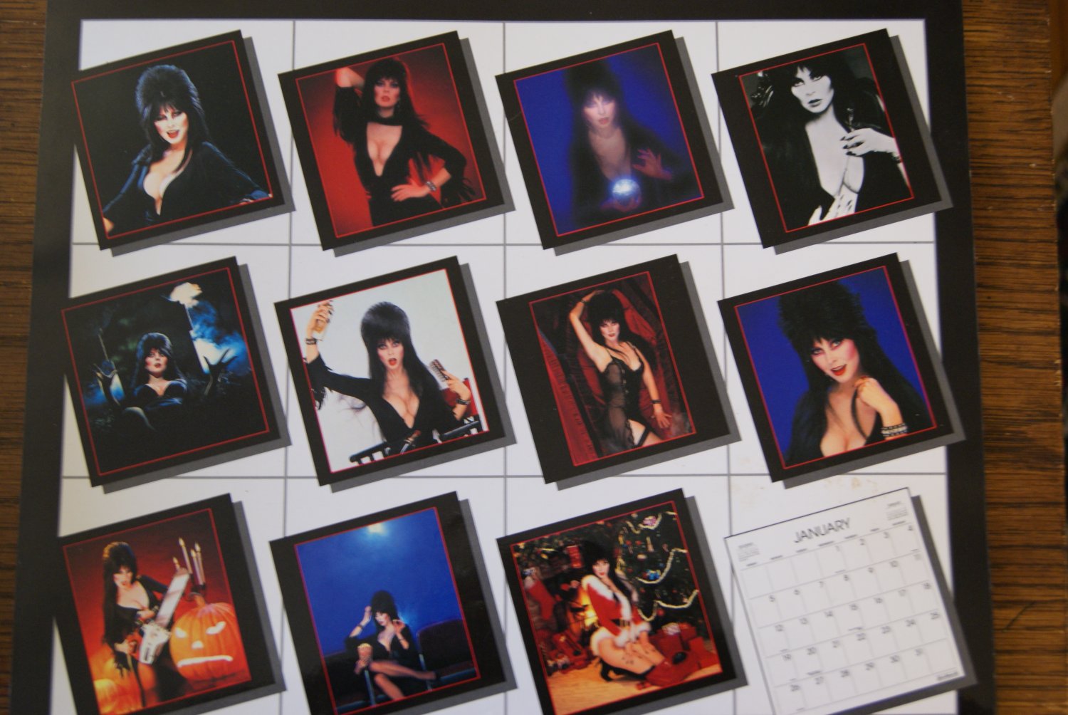 Elvira Mistress of the Dark Calendar 1992