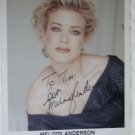 Melody Anderson autographed photograph