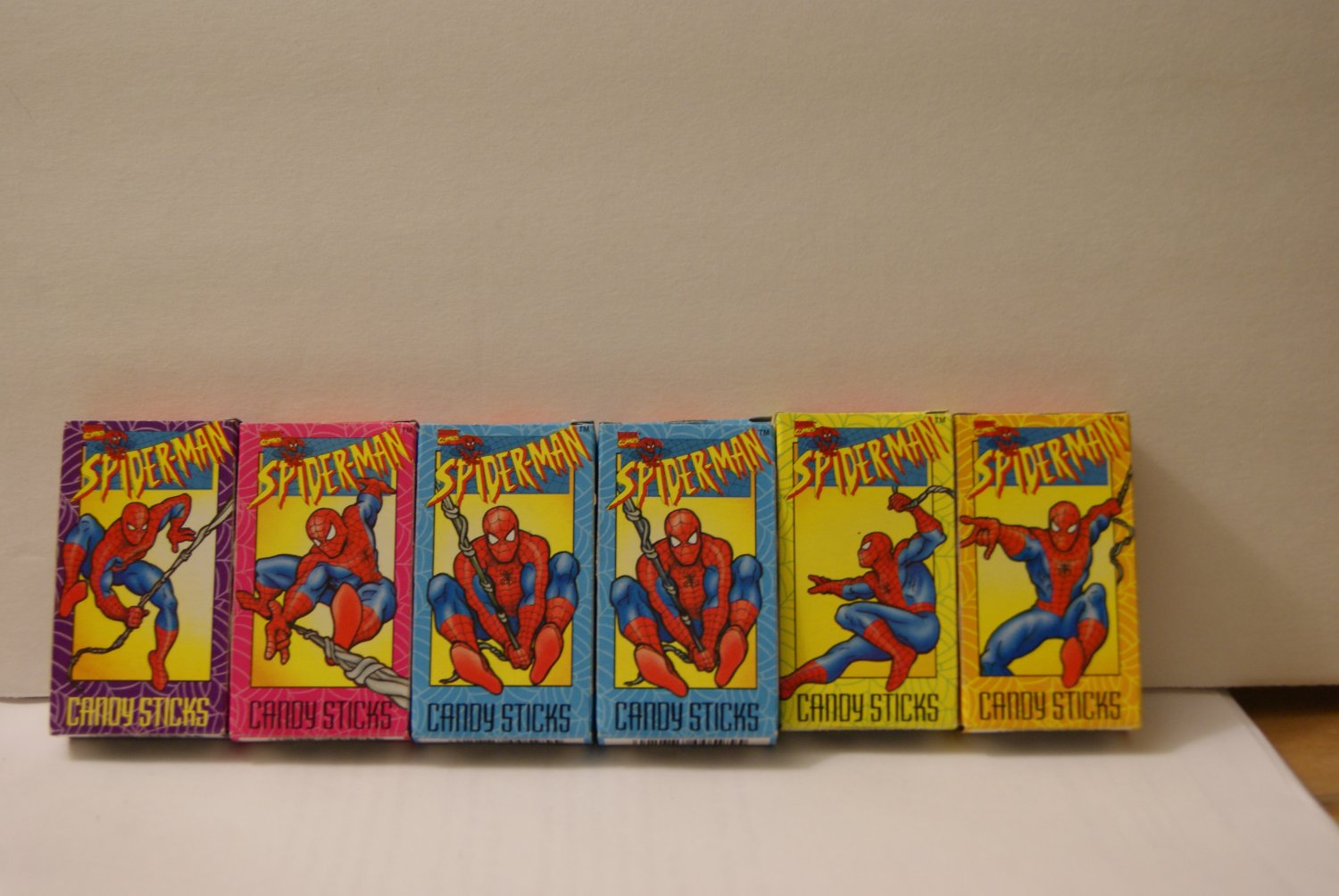 Spiderman candy sticks "cigarettes"