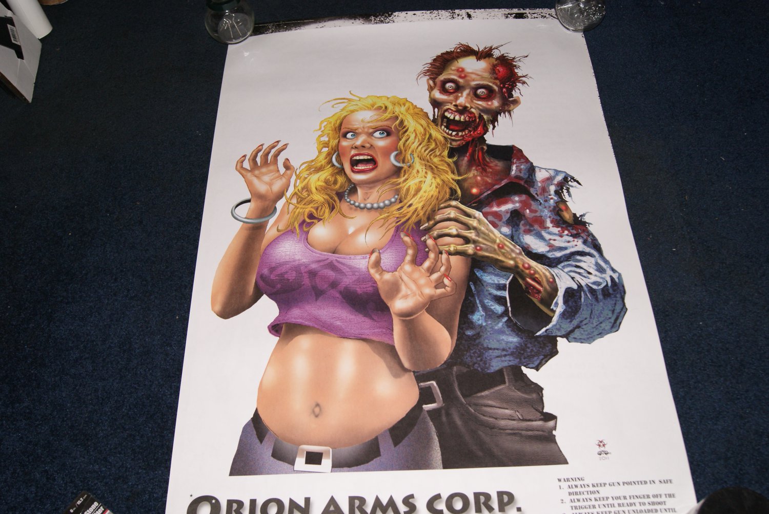 Zombie shooting target posters
