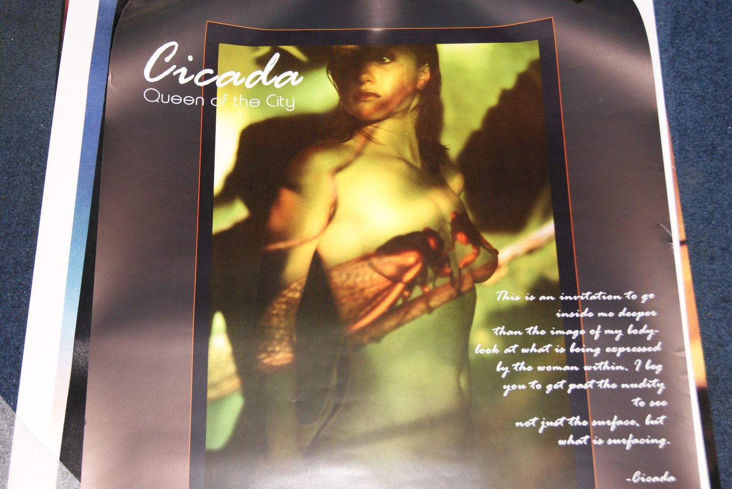 Cicada Queen of the city poster