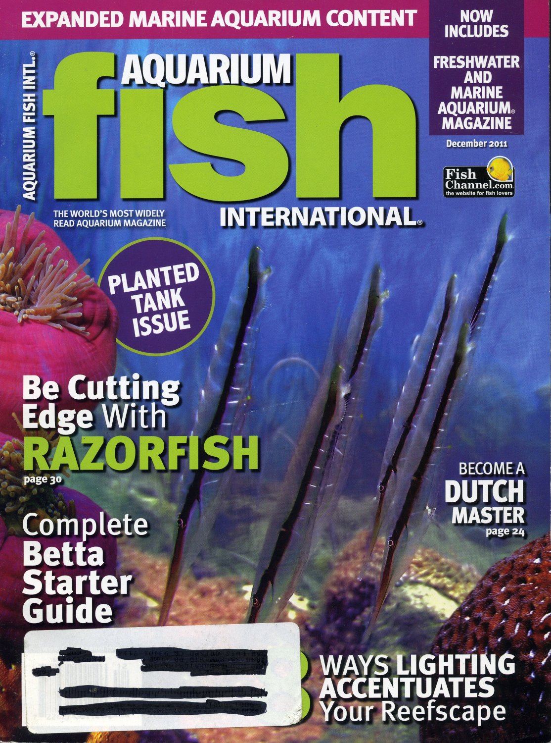 Aquarium Fish International Magazine December 2011