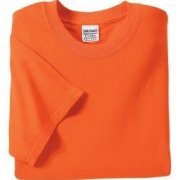 Orange - S Sleeve, One Color Logo Printed Back & Front