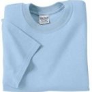 Light Blue - S Sleeve, One Color Logo Printed Back & Front