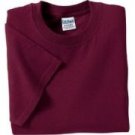 Maroon - S Sleeve, One Color Logo Printed Back & Front