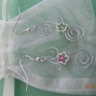Double Swirl Swarovski earrings