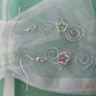 Double Swirl Swarovski earrings