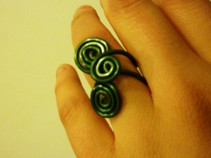 Triple Ensemble Spiral Ring