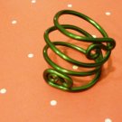 Emerald Green Scroll Ring