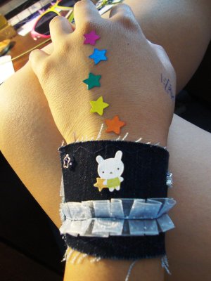 Kawaii Denim Cuff