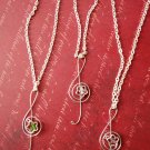 Treble Clef Swarovski Crystal pendant (w chain)