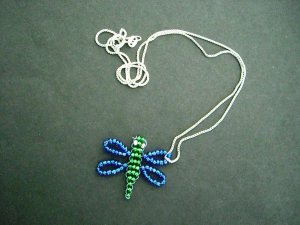 Dragonfly Pendant (w/ chain)