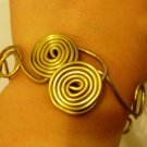 Golden Double-Spiral bracelet