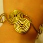 Golden Double-Spiral bracelet