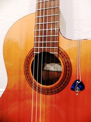 Guitar Pick pedant (w/ chain)