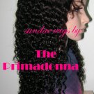 16 inch #1B deep curl Indian Remy Full Lace Wig