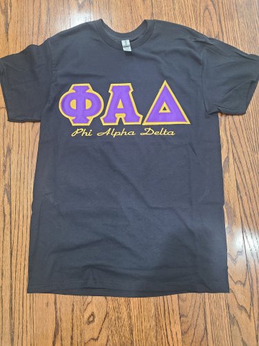Phi Alpha Delta applique t-shirt