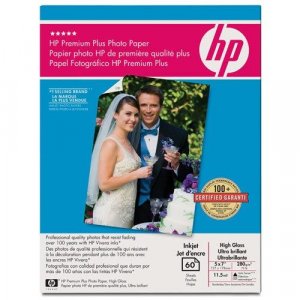 HP Premium Plus Photo Paper High Gloss 5x7 Q6566A 5 x 7