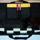 XX TOURNAMENT CHESS SET  BAG WOOD MECHANICAL CLOCK