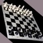 XX TOURNAMENT CHESS SET  BAG WOOD MECHANICAL CLOCK